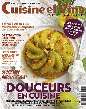 Cuisine et Vins de France - Septembre-Octobre 2024