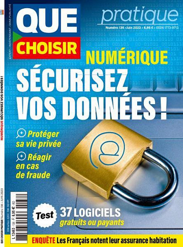 Que Choisir Pratique No. 136 - Numérique, sécurisez vos données!  