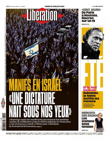 Libération du Lundi 24 Juillet 2023