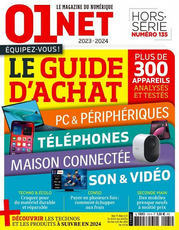 01net No. 135 - Le Guide d'achat: PC & périphérique, Téléphones... 2023-2024