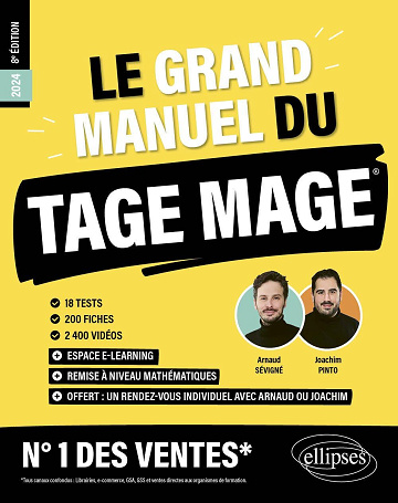 Le Grand Manuel du TAGE MAGE - Arnaud Sévigné, Joachim Pinto (2023)