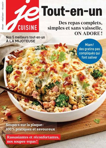 Je Cuisine Vol.19 No.8 - Des repas complets, simple et sans vaisselle, ON ADORE! 2024