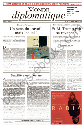Le Monde Diplomatique N.849 - Décembre 2024