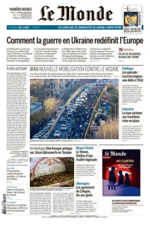 Le Monde du Jeudi 1er et Vendredi 2 Janvier 2026