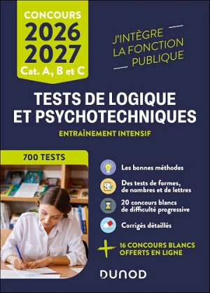Tests de logique et psychotechniques - 2026-2027: Catégories A, B et C - Christelle Boisse